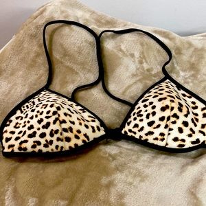 VS leopard bathing suit top. Size M.